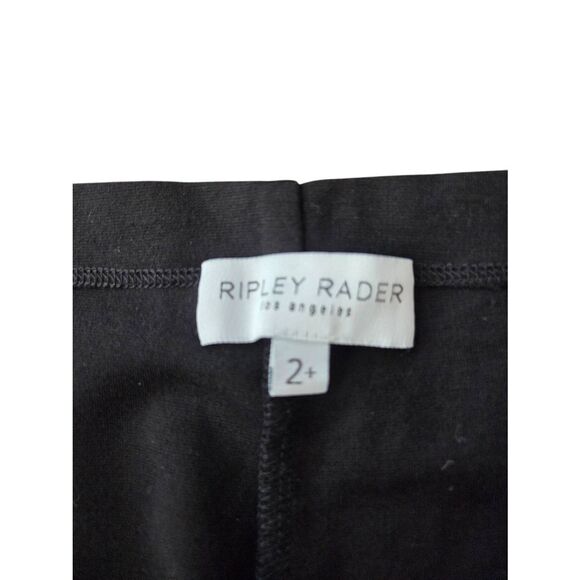 Ripley Rader Black Ponte Knit Wide Leg Pant: Cropped sz 2+ (16-18) - Picture 3 of 3